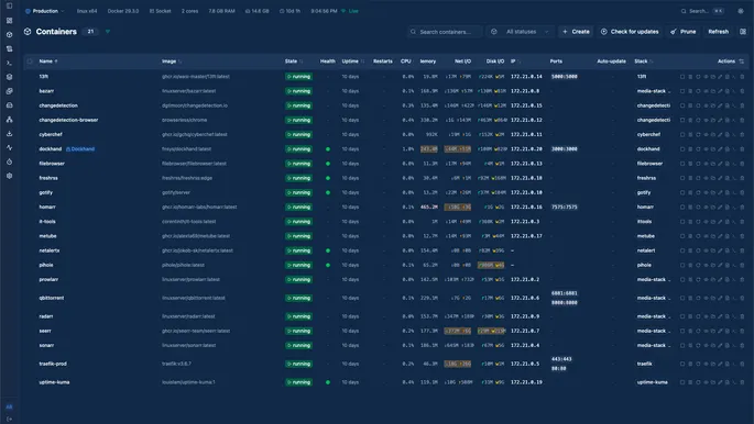 Dockhand GUI
